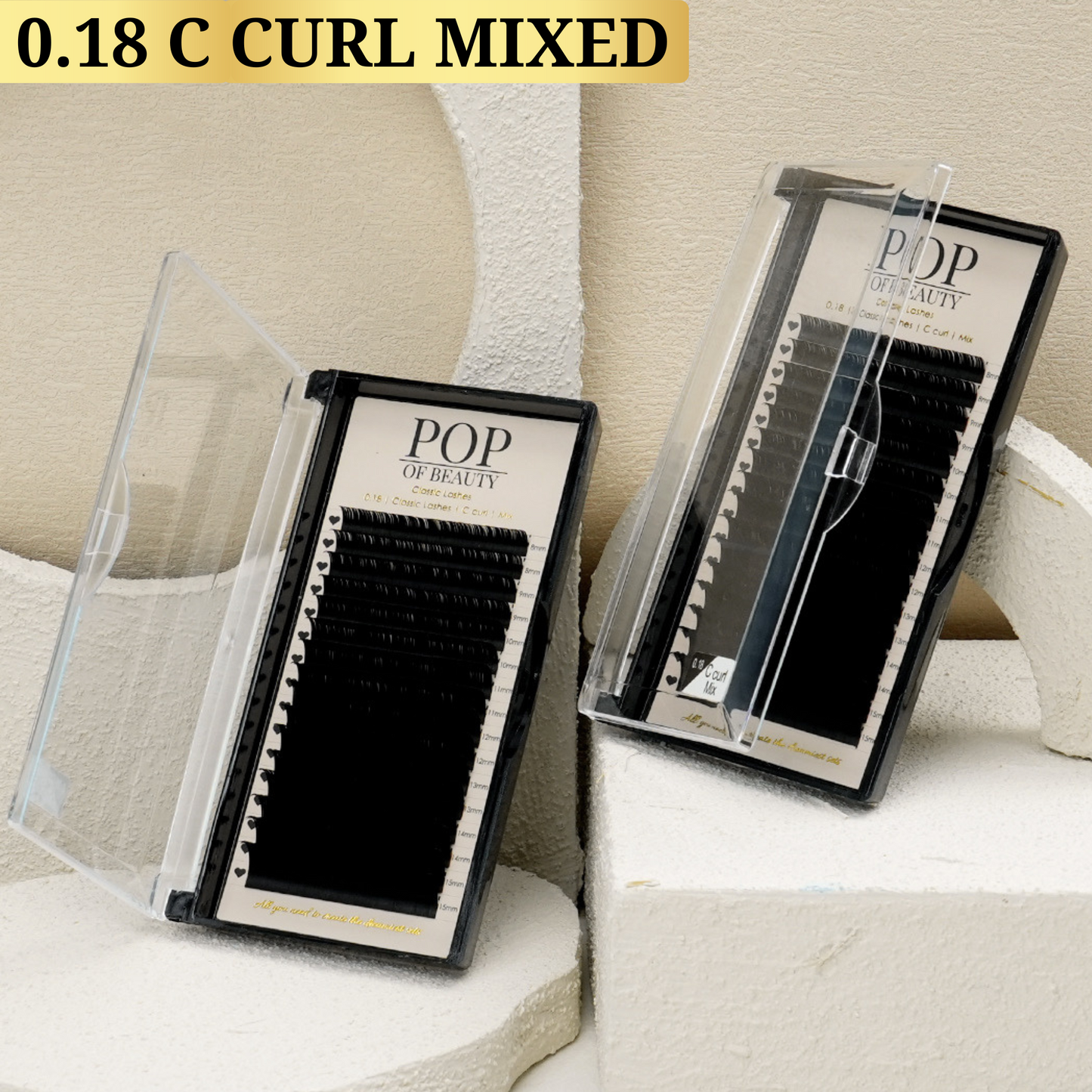 Mixed Length C Curl Classic Trays 0.18