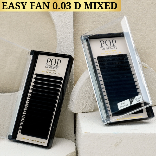 EASYFAN Mixed Length D Curl Russian Trays - 0.03