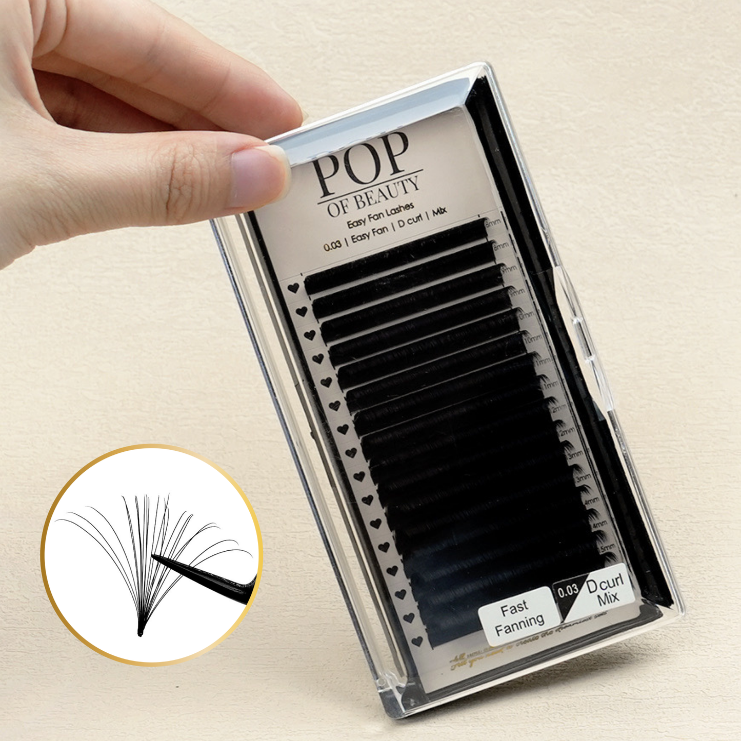 EASYFAN Mixed Length D Curl Russian Trays (0.03)