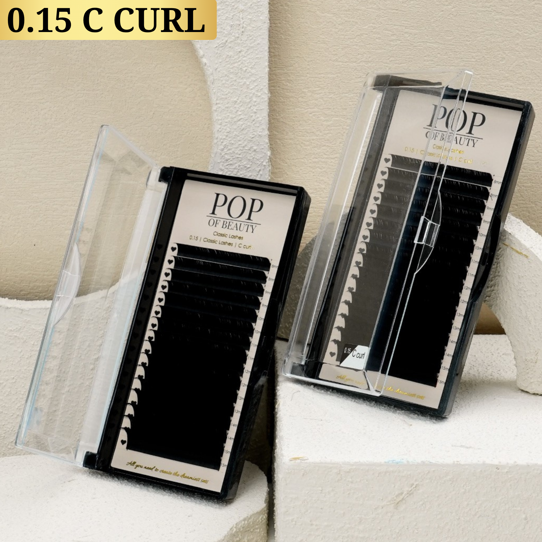 Single Length C Curl Classic Trays 0.15