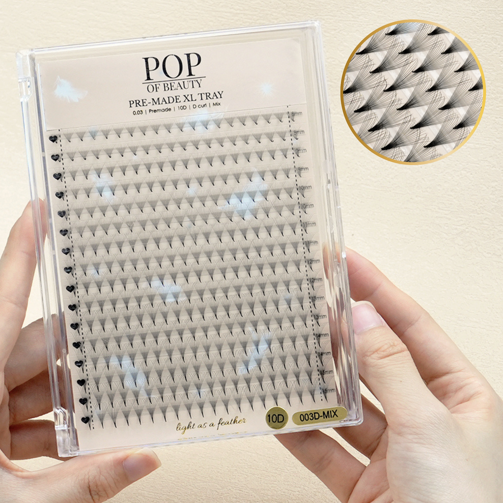 XL PRE-MADE Lash Trays 0.05