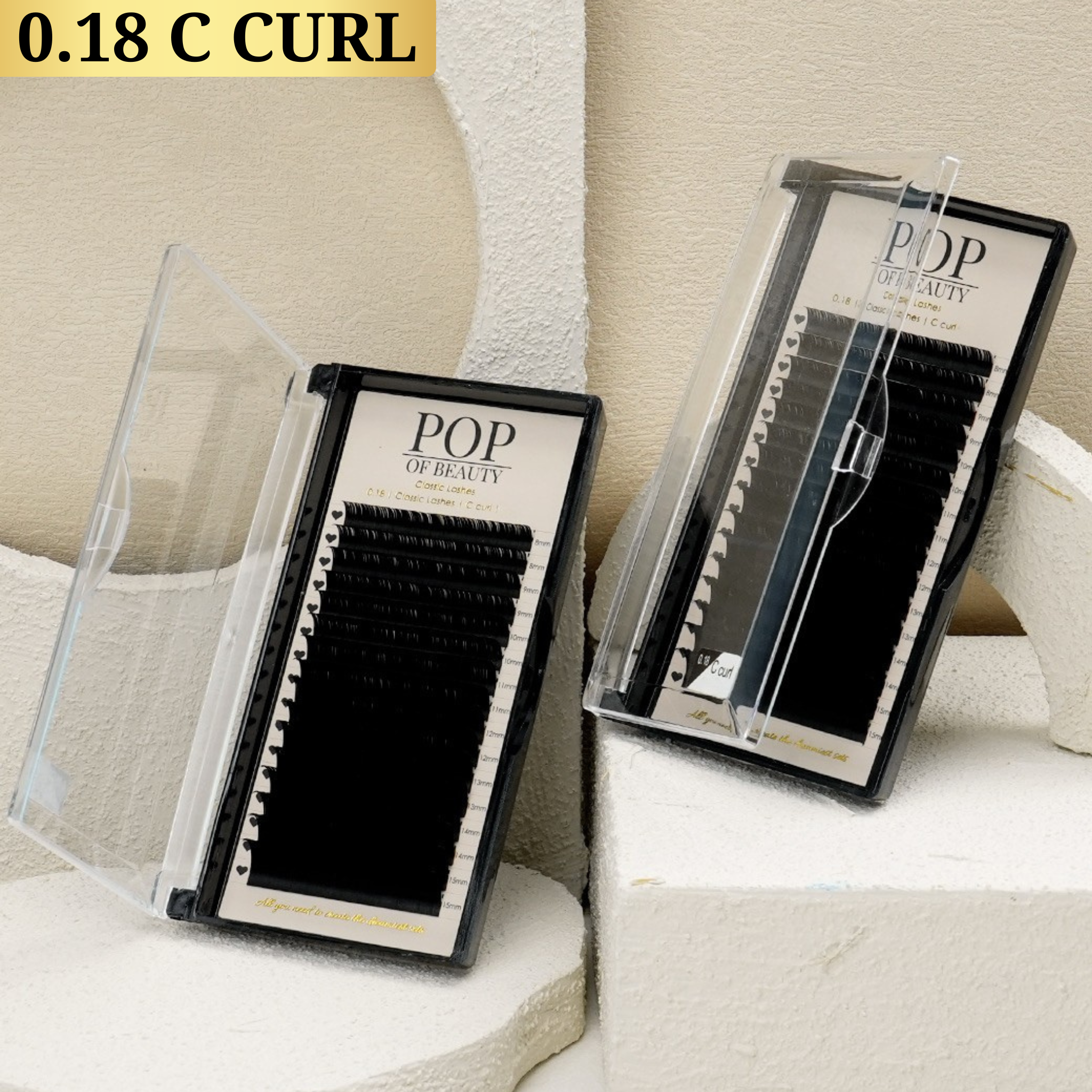 Single Length C Curl Classic Trays 0.18