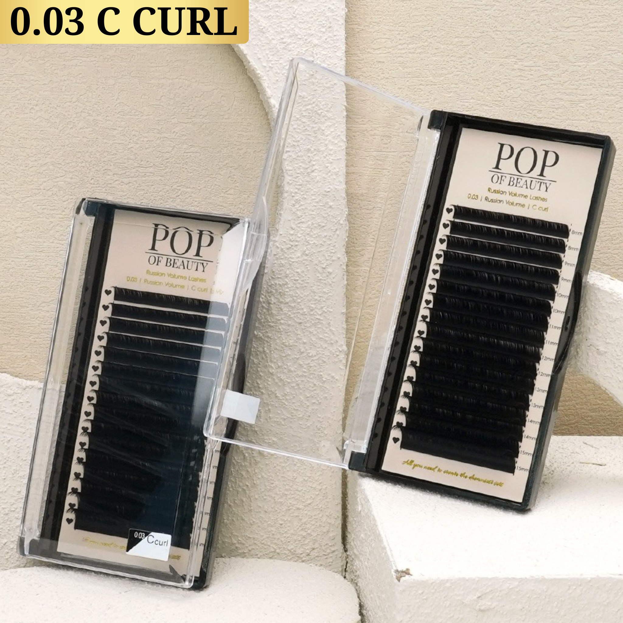 Single Length C Curl Russian Trays 0.03