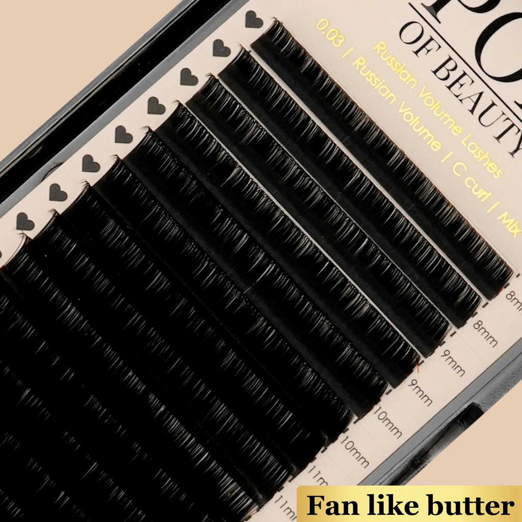 Mixed Length CC Curl Russian Trays 0.03