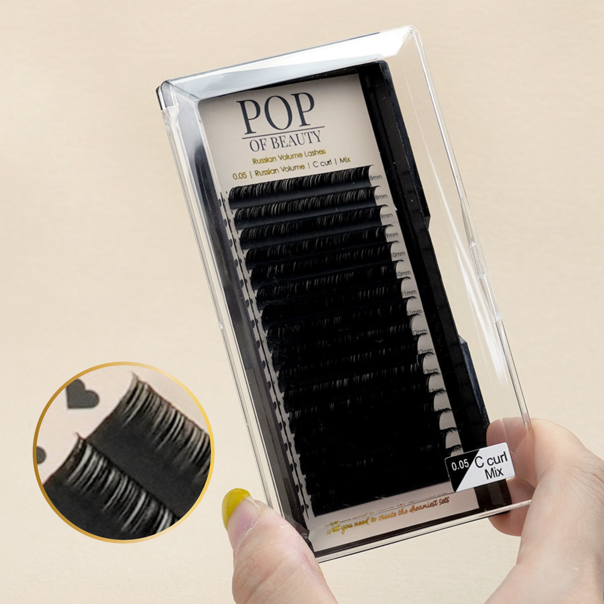 Mixed Length C Curl Russian Trays 0.05