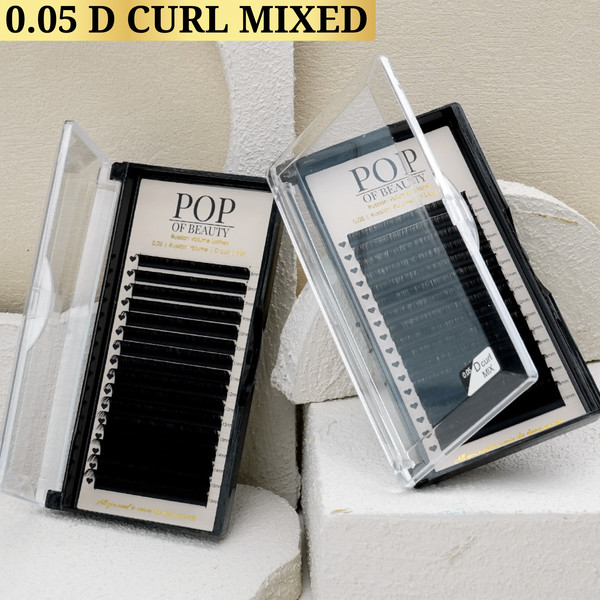 Mixed Length D Curl Russian Volume Trays - 0.05