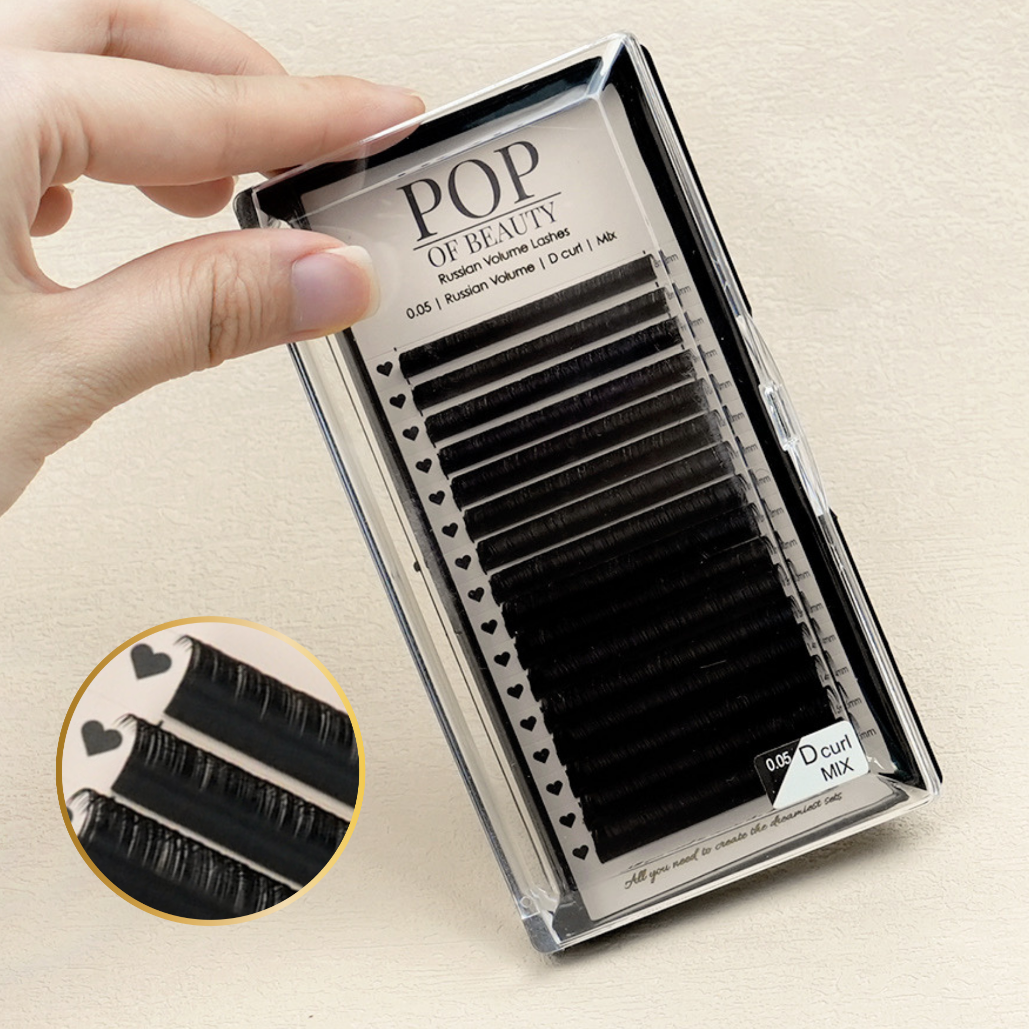 Mixed Length D Curl Russian Trays 0.05
