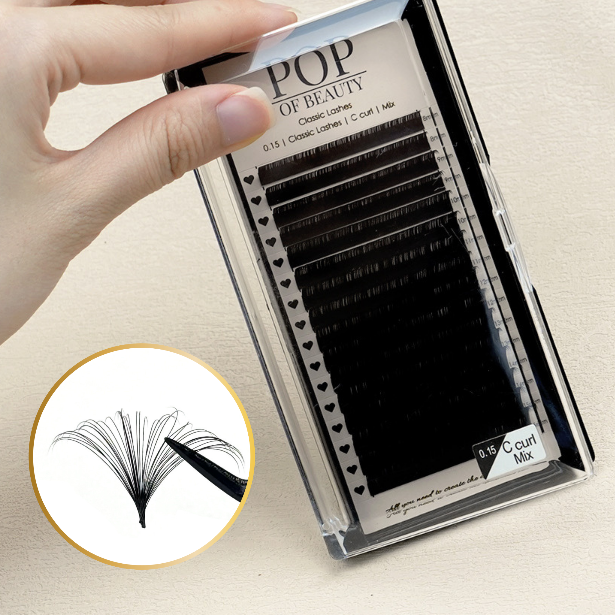 Mixed Length C Curl Classic Trays 0.15