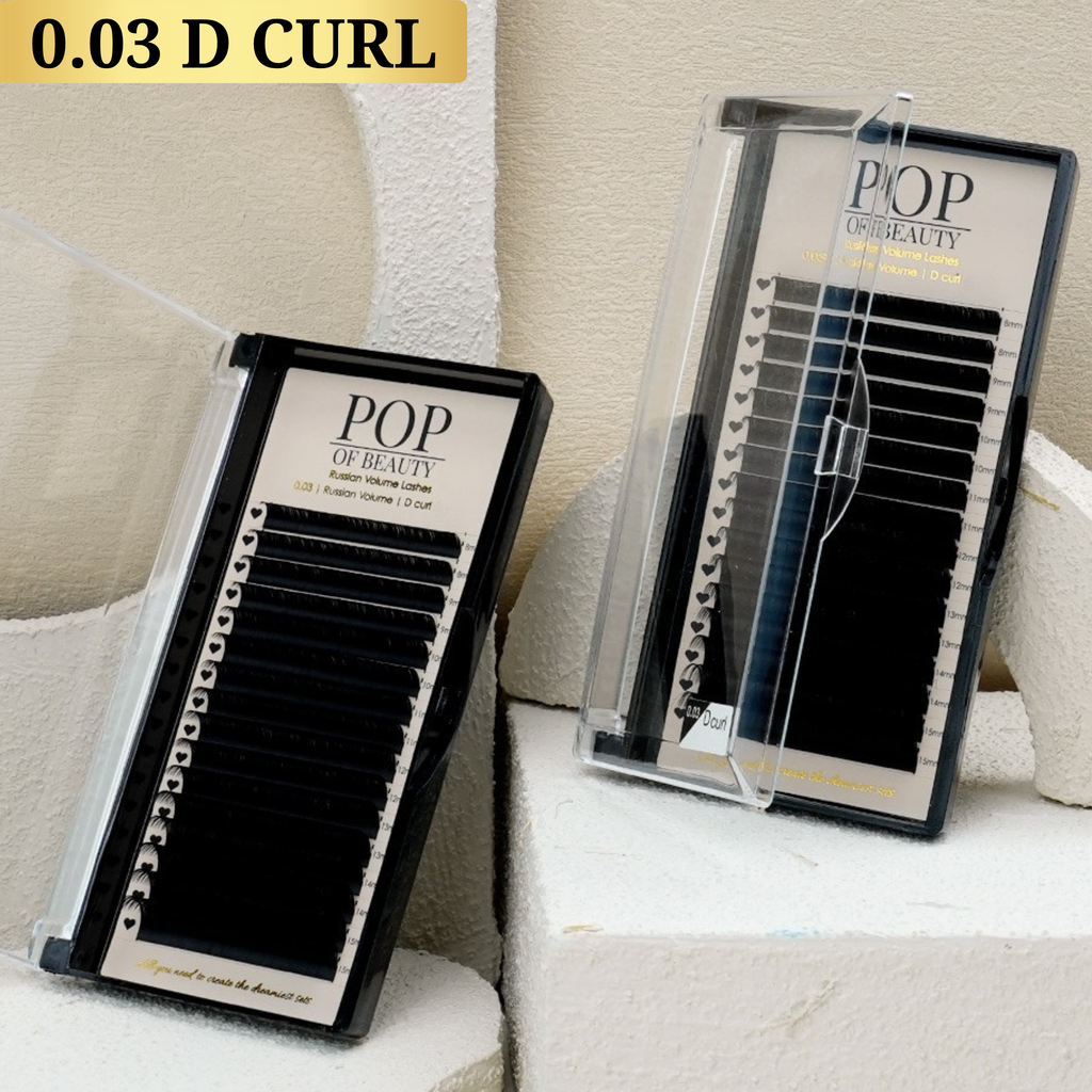 Single Length D Curl Russian Trays 0.03