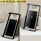 Mixed Length D Curl Russian Volume Trays - 0.03 - Pop Of Beauty