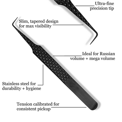 Ultra Fine Tip Russian Volume Tweezers