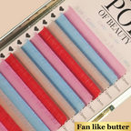 'POP of Colour' Mixed Length Coloured Lashes - 0.05 D Curl